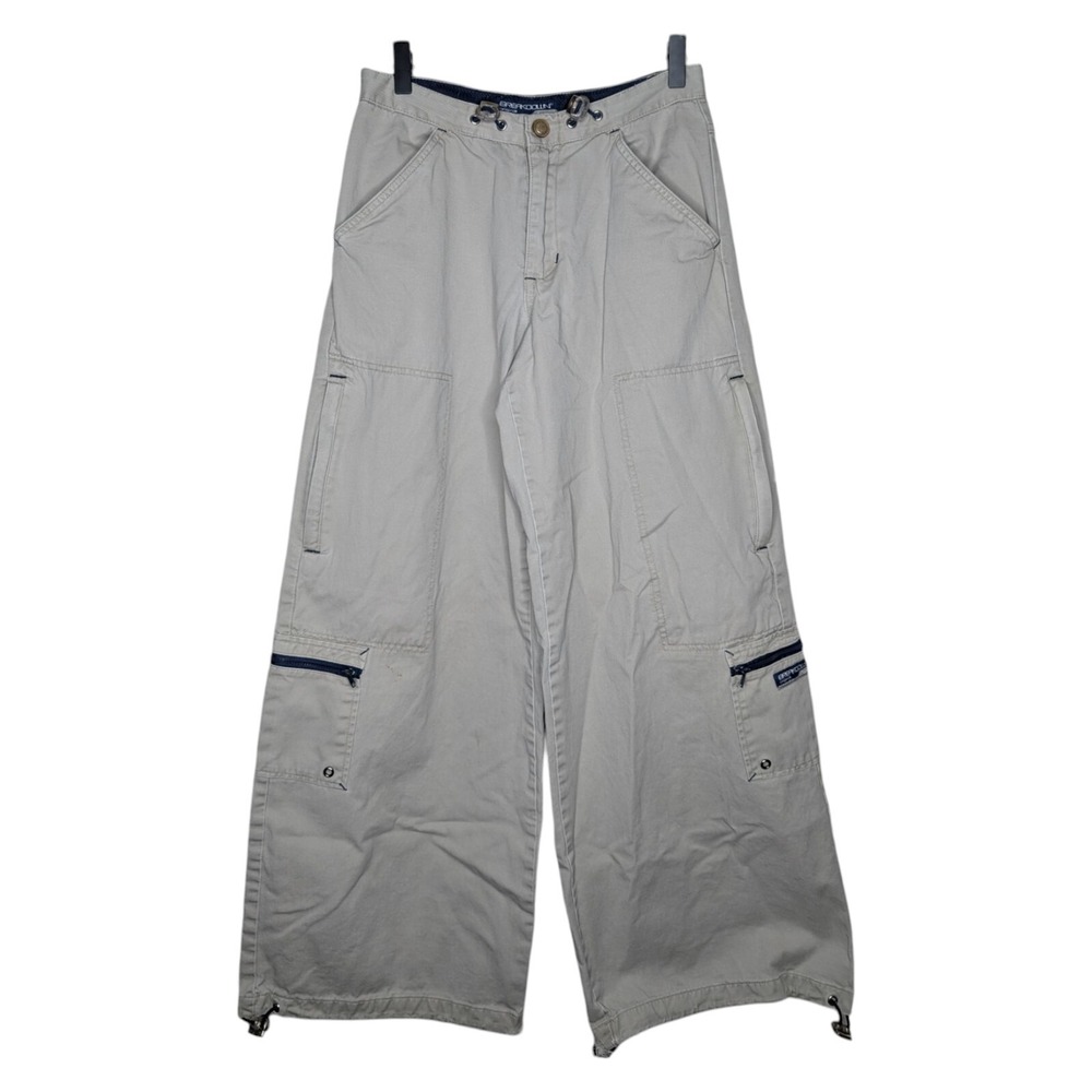 Vintage Y2K Breakdown Baggy Wide Leg Cargo Skater Rave Pants‎ 26"x30" JNCO Style